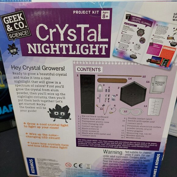 Discovery Crystal Aquarium Grow Colorful Crystals Smithsonian Magic Nightlight - Picture 5 of 7